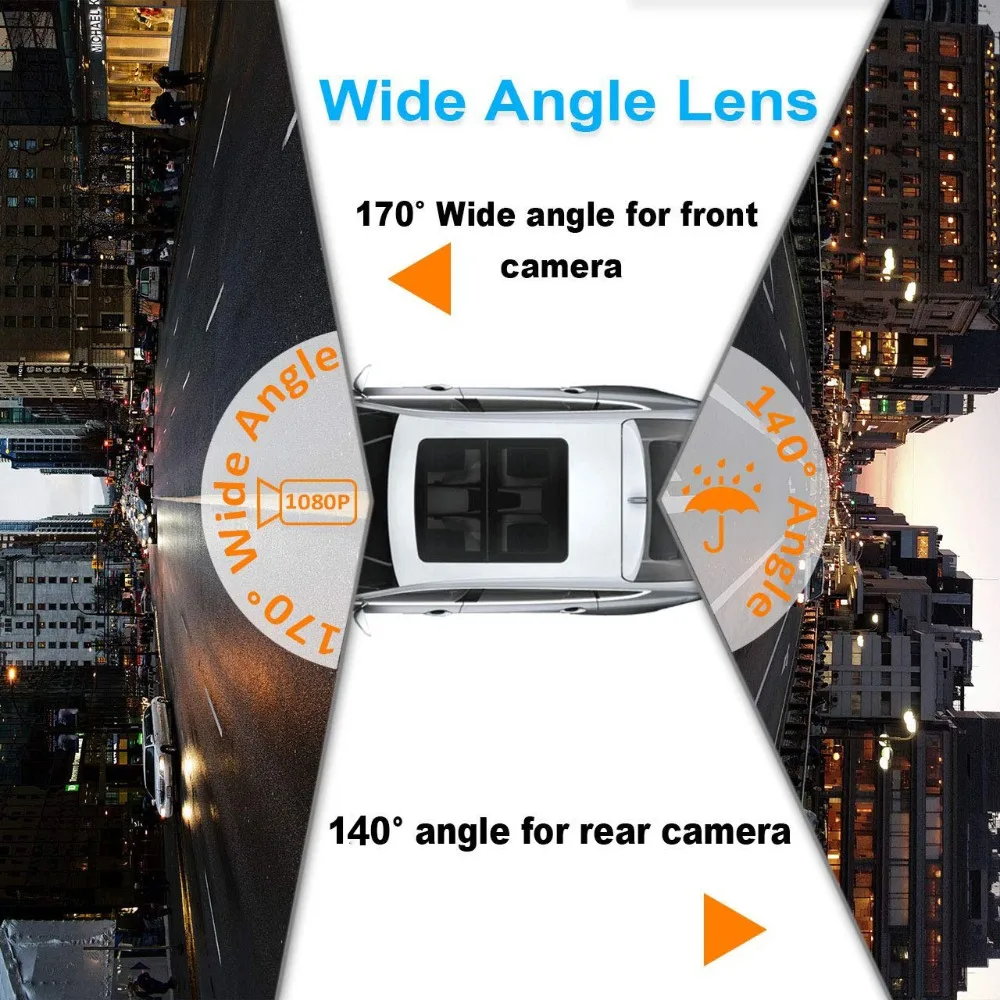 AXZONE V12 Stream зеркало заднего вида gps 1" камера заднего вида Dash cam Регистратор Видео рекордер двойная Автомобильная камера 1080P супер ночное видение
