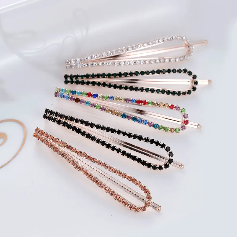 Stonefans 1 шт. Мода роскошный, Кристальный, со стразами заколки для волос для Женская металлическая под золото заколки-пряжки для волос клипсы Утконос инструменты