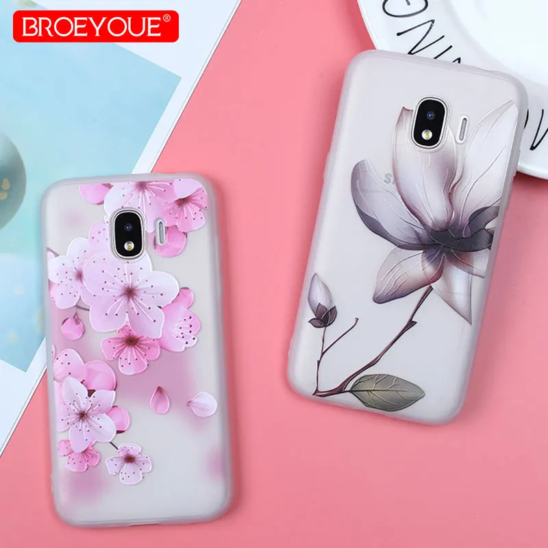

Case For Samsung Galaxy J2 Pro 2018 S7 S8 S9 Edge Plus Matte Cute Floral For Galaxy J3 J5 J7 2016 2017 J4 J6 2018 Phone Covers