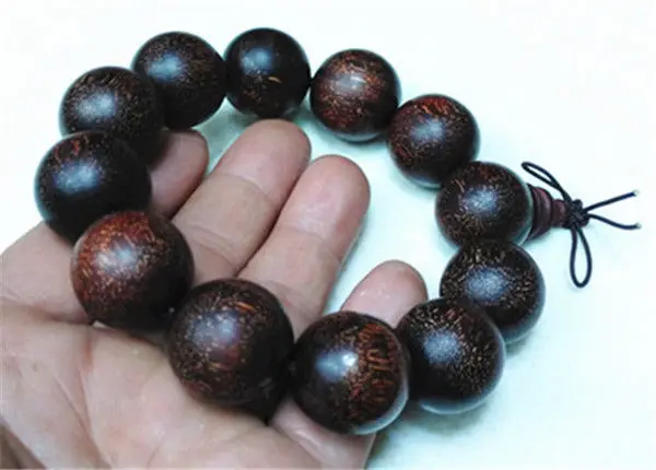 

NATURAL VENUS LOBULAR RED SANDALWOOD BEADS HAND STRING BRACELET BEADS 21.5MM a 5.19
