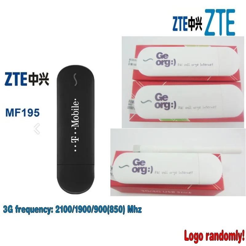 zte MF195 USB модем HSPA+ 3g/не блокирующийся(логотип в случайном порядке