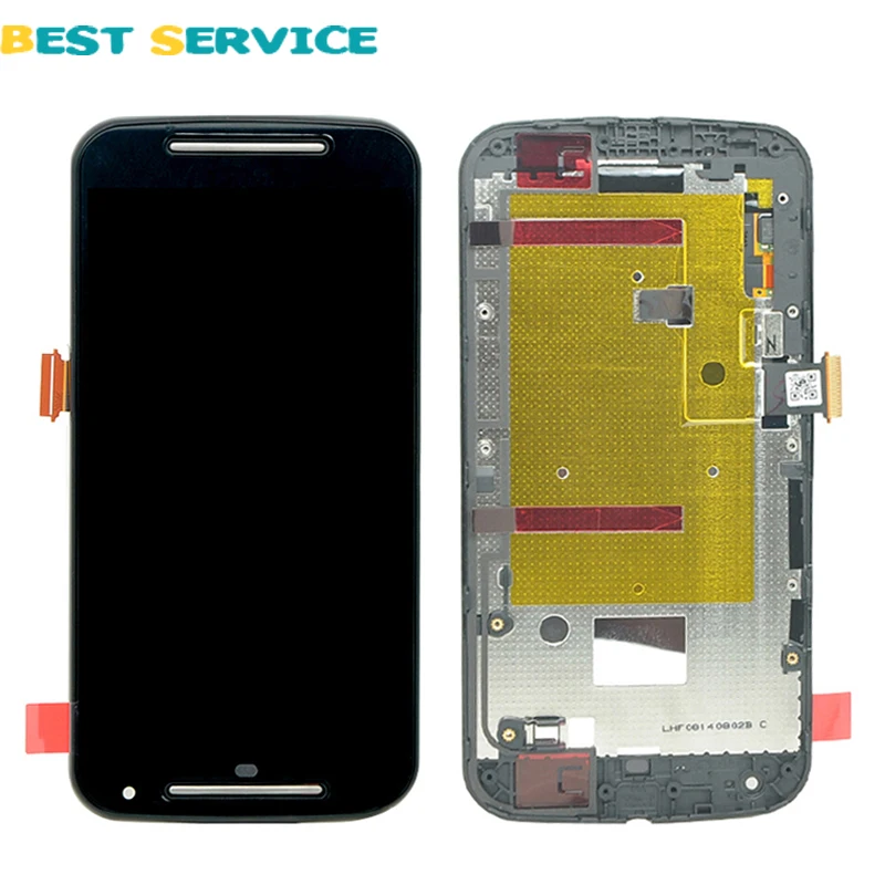 Для Motorola For Moto G2 XT1063 XT1068 ЖК-дисплей + сенсорный экран дигитайзер в сборе с рамкой