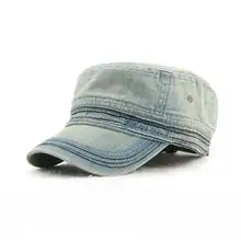 Хлопковая Ретро Мужская Берет, Модная Джинсовая хлопковая шапка с вышивкой, винтажная Мужская и женская плоская кепка в британском стиле, военные горры