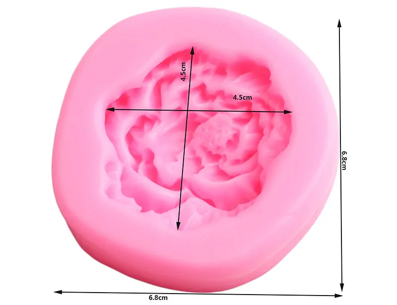 Пион силиконовые формы в виде цветка Полимерная глина-смола мыло свечи формы инструменты для украшения тортов из мастики конфеты шоколадные формы для мастики