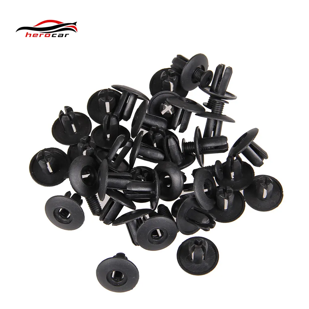 10x Пластиковые клипсы для Honda Accord Civic DEL SOL CRX Prelude CR-V B18C B20 H22A EK9 EG6 B16 B18 CLIP-06-8MM