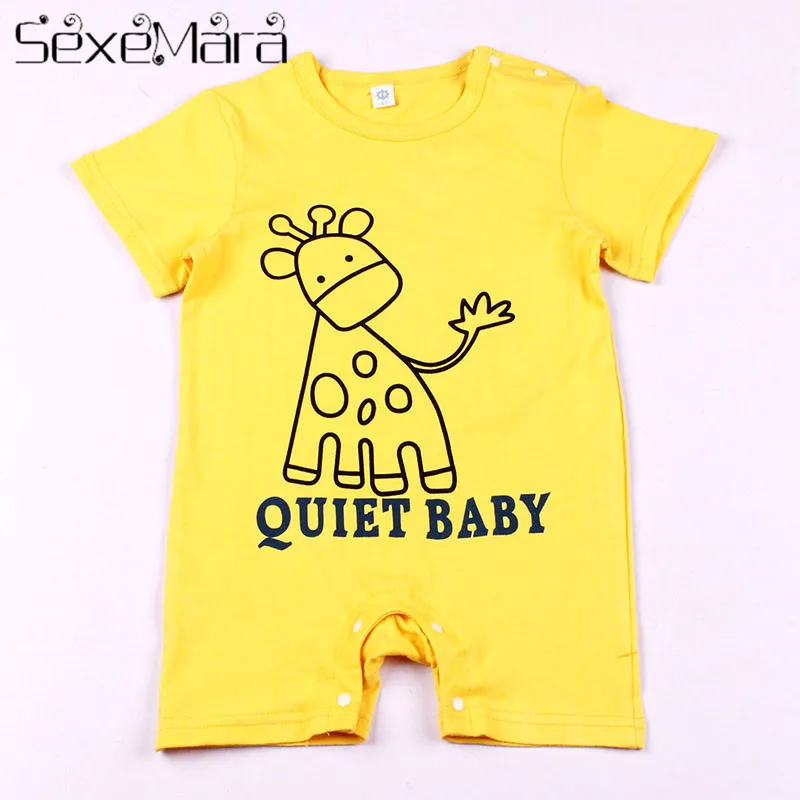 

100% Cotton Short Sleeve Baby Rompers Cute Cartoon Pattern Fashion Baby Boy Girl Clothes Toddler Boy Jumpsuits Bebe Roupas HB063