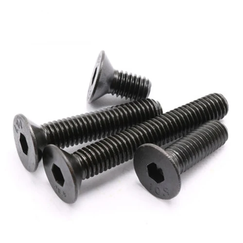 M12 Left Allen Screws Countersunk Head Hexagon Bolts Anti-thread Black 20mm-40mm