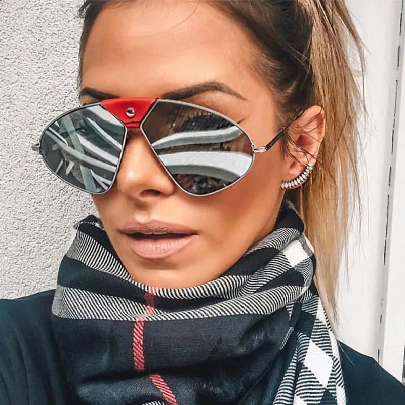 

Gothic Polarized Steampunk Sunglasses Women 2019 Fashion Metal Luxury Brand Sun Glasses For Men Oversized Car Driving Glasses