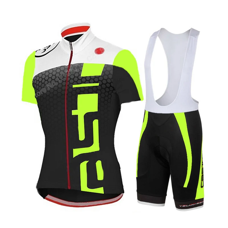 

2017 Short Sleeve Cycling Jersey Set Flour Green MTB Bike Clothes Mans Summer Bicycle Clothing Maillot Conjunto Ropa Ciclismo