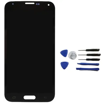 

For Samsung galaxy s5 i9600 LCD display touch screen with digitizer glass Assembly + Tools replacement Black Free shipping !!!