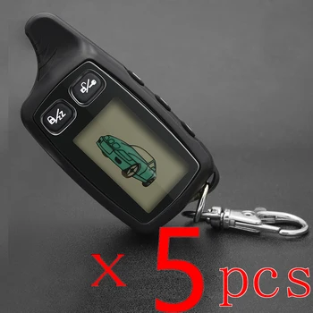 

5 Pcs TW9030 LCD Remote Controller Key Fob for TW 9030 Two Way Car Alarm System Tomahawk TW-9030 Keychain car signaling / Alarm