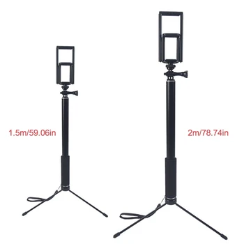 

1.5m/2m Extendable Selfie Stick Tripod Stand for iPhone iPad DSLR Android Gopro