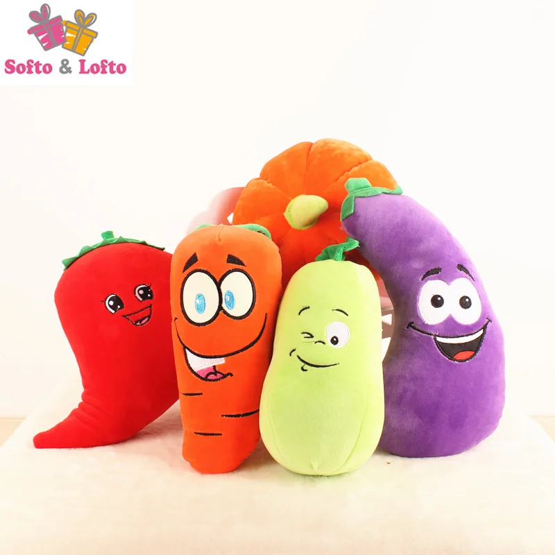vegetable plush toys