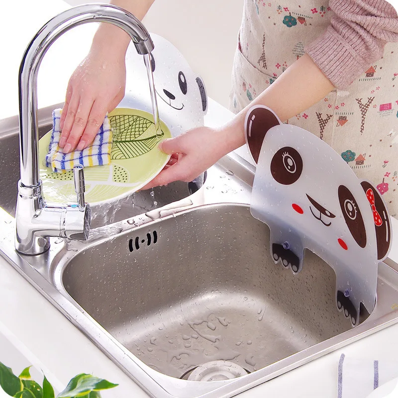 Кухонные гаджеты 1 шт панда присоска чашка вода всплеск аксессуары для кухни кухонные инструменты кухонные аксессуары водонепроницаемое устройство. Q