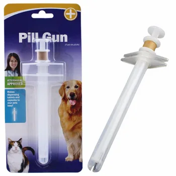 

New Pet Dog Cat Capsule Tablet Pill Gun Popper Piller Pusher Syringe Doser soft tip