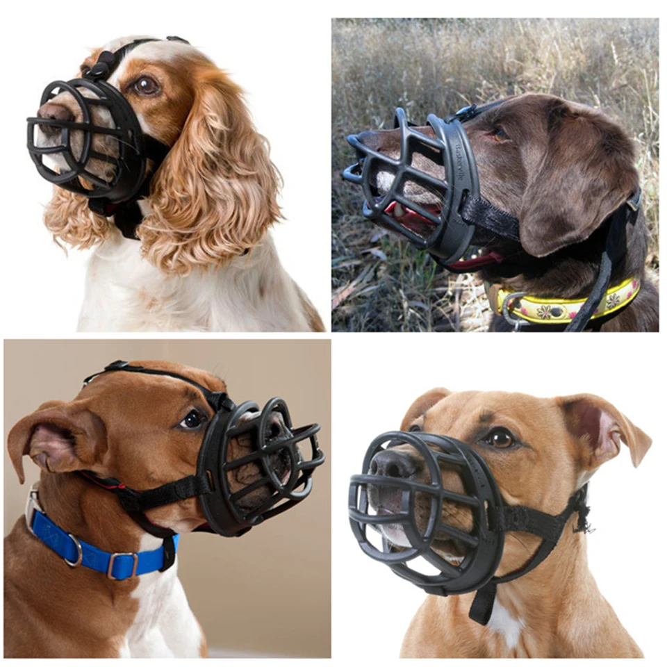 HE собачья намордник, маска для собак из мягкого силикона, маска для рта, антикусающая, регулирующий ремешок, маска, учебный намордник для овчарки, золотистый ретривер