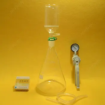 

2000ml,24/40,Suction Filtration Kit,70mm Buchner Funnel,Glass Flask,Vacuum Pump