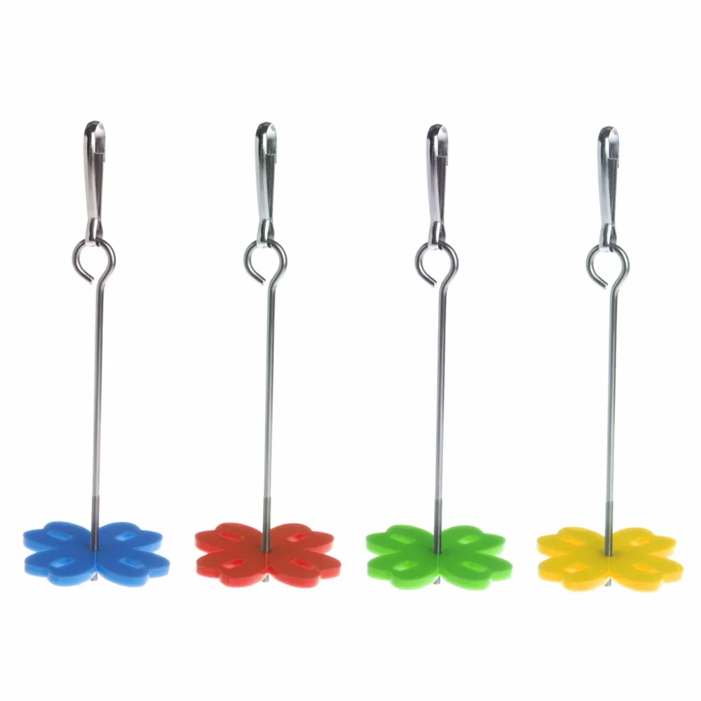 Parrot Fruit Fork Spear Holder Feeding Birds Hang Cage Accessories Stainless Steel Parakeet Skewer 2 Size Birds Supplies