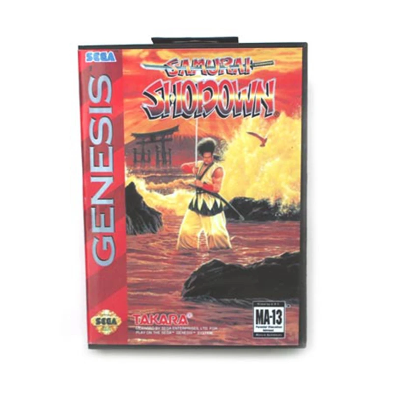 

Samurai Showdown Boxed Version 16bit MD Game Card For Sega Mega Drive And Genesis