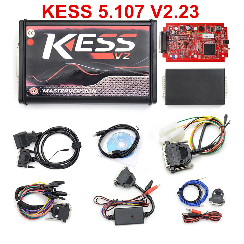 KESS V2.47 V5.017 версия для ЕС онлайн Версия KTAG V7.020 4 светодиода красная печатная плата V2