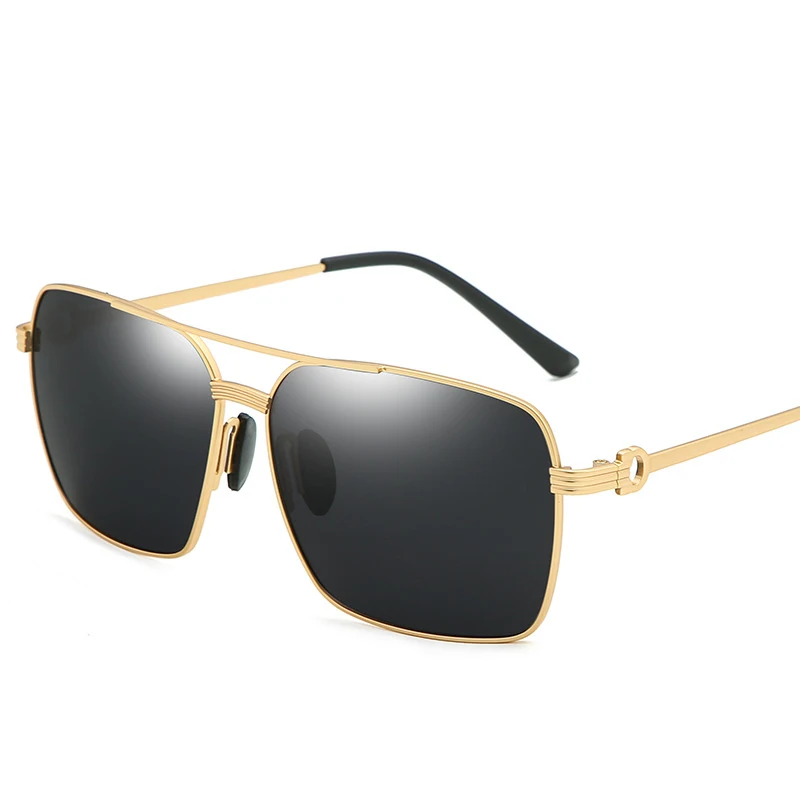 New Metal Sunglasses Men's Exquisite Craft Leg Fashion Polarizer Glasses UV400 Sunglasses