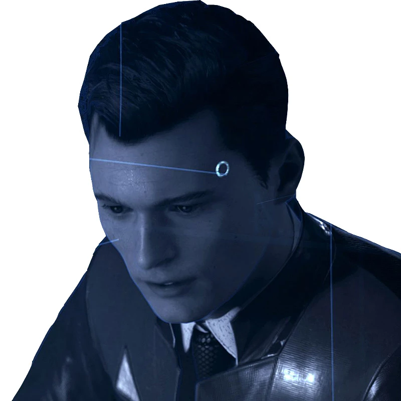 

Headlight Temple Head LED Light Detroit Cosplay Become Human Prop Halloween Great for Halloween Cosplay with Button batteries