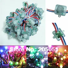 25 шт. 12 мм квадратный WS2811 цифровой модуль-распылитель RGB полноцветный светодиодный пиксель Гирлянда Свет Водонепроницаемый DC5V Рождественский рекламы