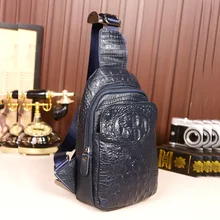 Chu JJ винтажные мужские нагрудные сумки из натуральной кожи на плечо Женская дорожная сумка Аллигатор мужская сумка-мессенджер Lover