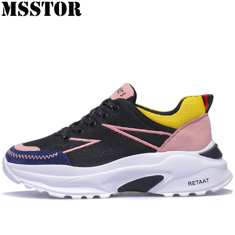 

MSSTOR Women's Running Shoes Woman Brand Summer Breathable Mesh Sports Run Women Sport Shoes Outdoor Athletic Ladies Sneakers