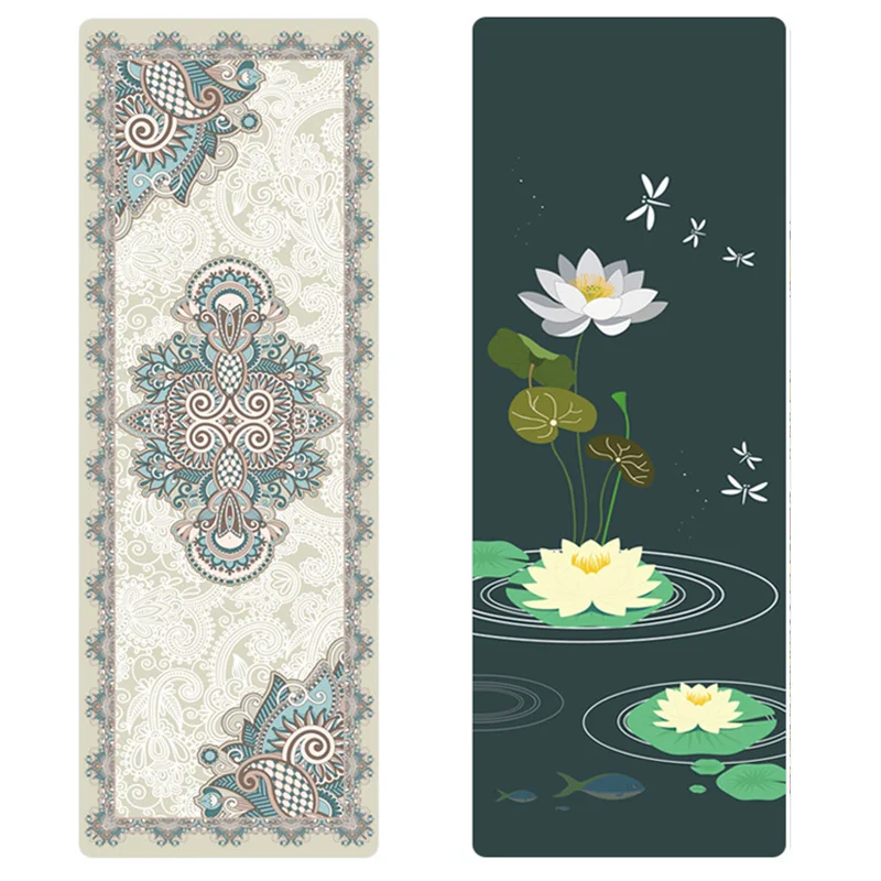 

183cm*66cm*4mm Non-Slip Natural Rubber+Suede Esterilla Yoga Comfortable Exercise Mat Fitness Gym Yoga Mat