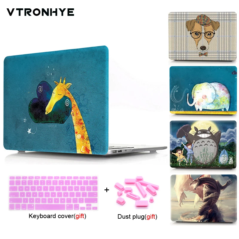 

VTRONHYE Cartoon Patterns Case Protective For MacBook 12 inch Air 11 13 Pro 13 15 Retina 13 15 New Pro 13 15'' with Touch Bar