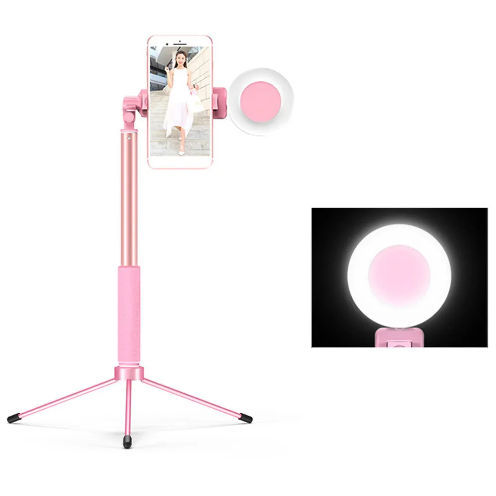 

Makeup Ring Stand Fill-in Lighting Live Tripod Remote Control Selfie Stick Adjustable Bluetooth With Light Portrait Stretchable