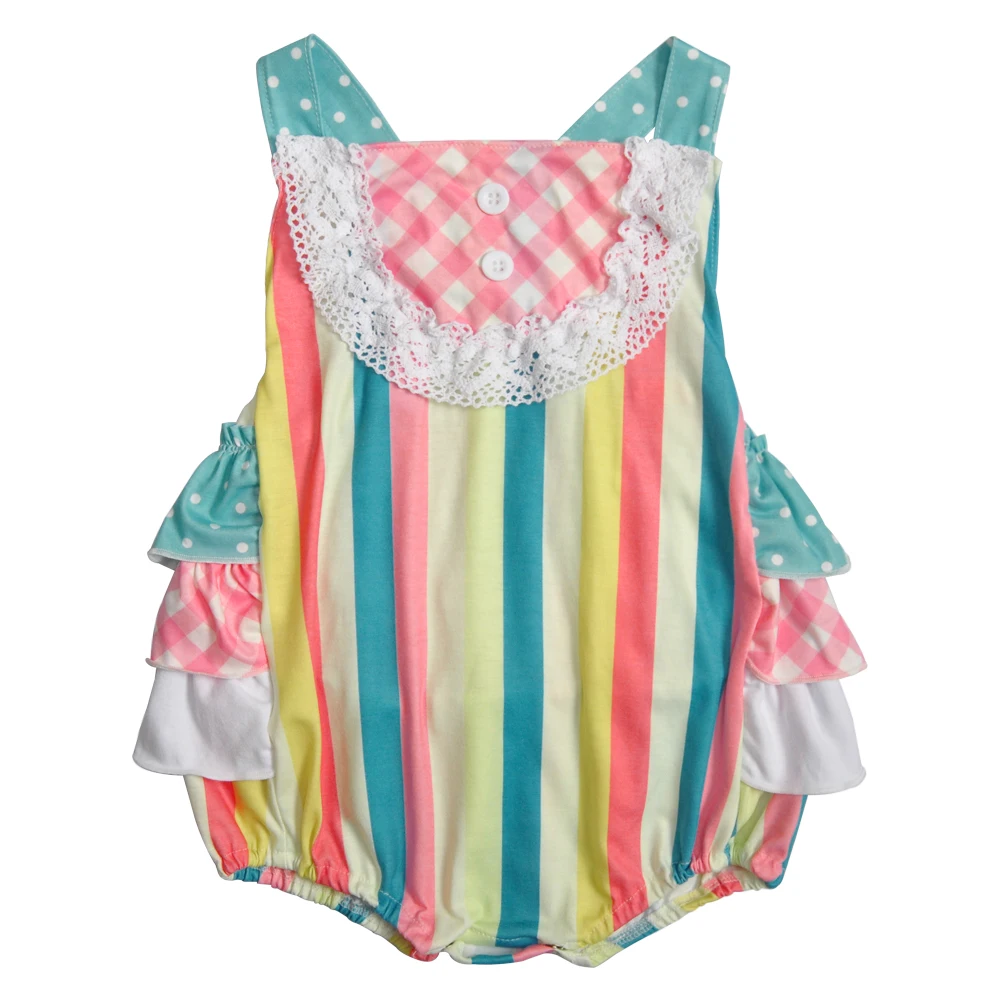 

Toddler baby bodysuit Rainbow Striped Kids Clothing Boutique Baby Girls Cotton body for a girl Leopard Summer bodysuit baby