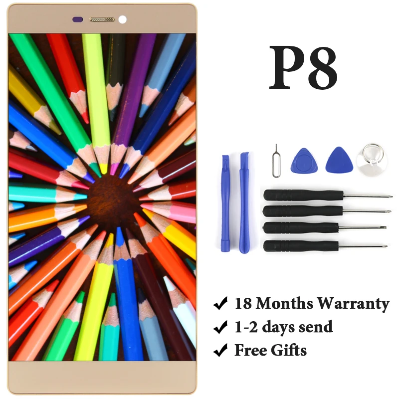 

For P8 LCD Display Assembly Replacement With Touch Screen For GRA-TL00 GRA-CL00 GRA-UL00 GRA-UL10 GRA-L09 GRA-CL10