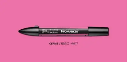 Winsor& Newton ProMarkers двухконцевые графические маркеры профессиональные ручки для дизайна красные и оранжевые - Цвет: cerise