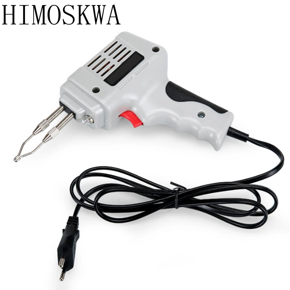 

HIMOSKWA 2018 Eu 220v 240v 100w Electrical Soldering Iron Gun Hand Welding Tool With Solder Wire With Lights
