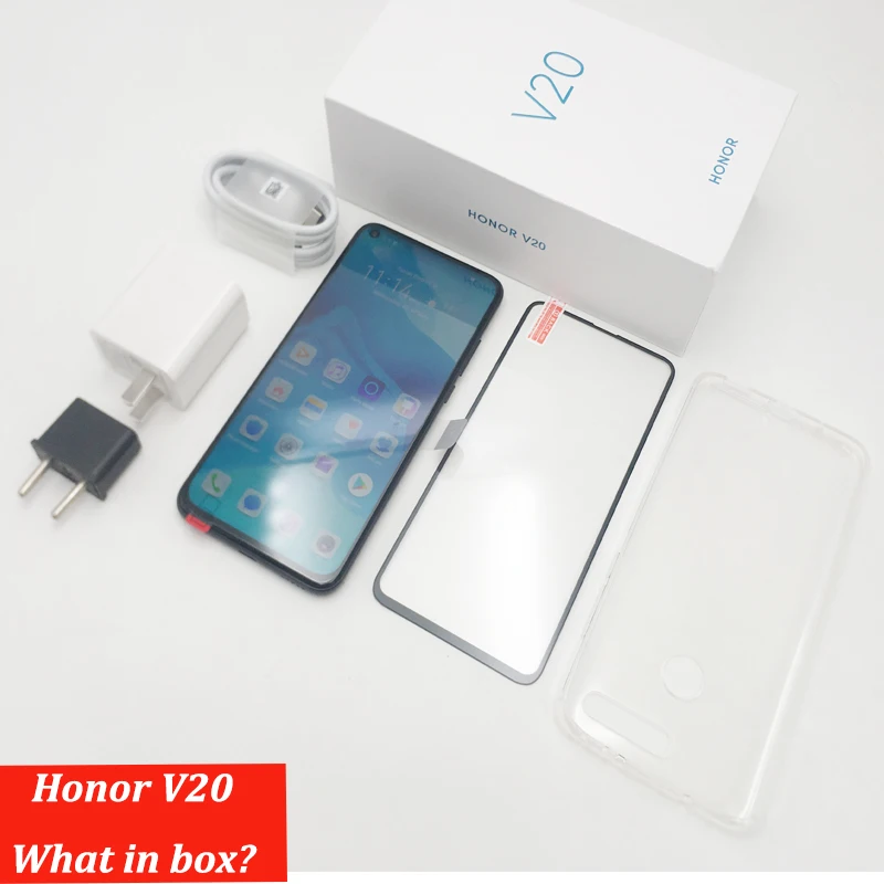 Honor v20 honor View 20 Link Turbo Смартфон honor V20 Android 9 Поддержка NFC Быстрая зарядка мобильного телефона