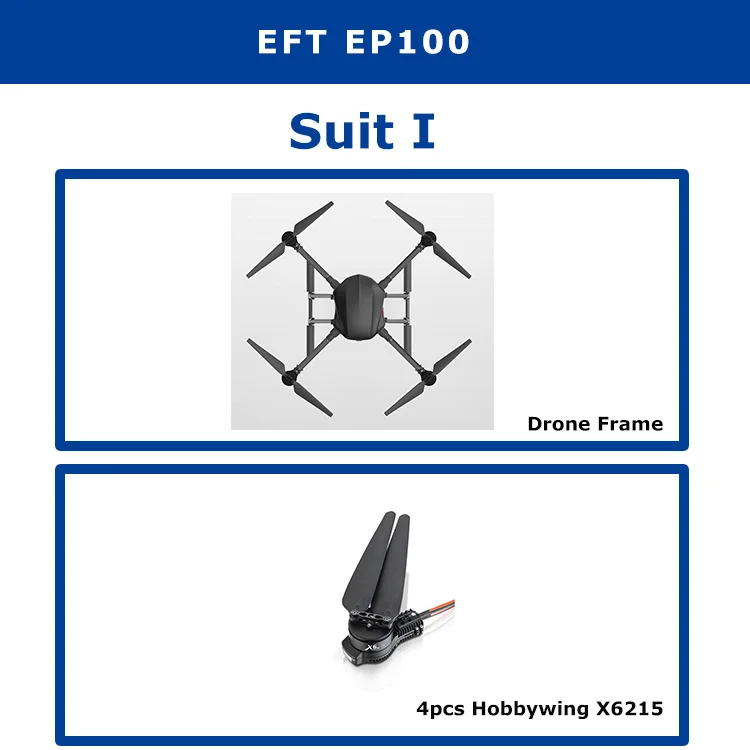 EFT EP100 промышленная платформа полета специально разработан Дрон 30 минут полета - Цвет: Suit I