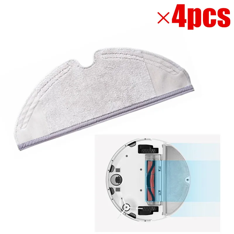 4pcs Original Roborock Parts Mop Cloths for Xiaomi Vacuum Cleaner
