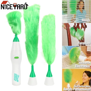 

NICEYARD Multifunctional Electric Feather Duster Dust Cleaner Brush Window Bookshelf For Home Furniture Car Soft Microfiber