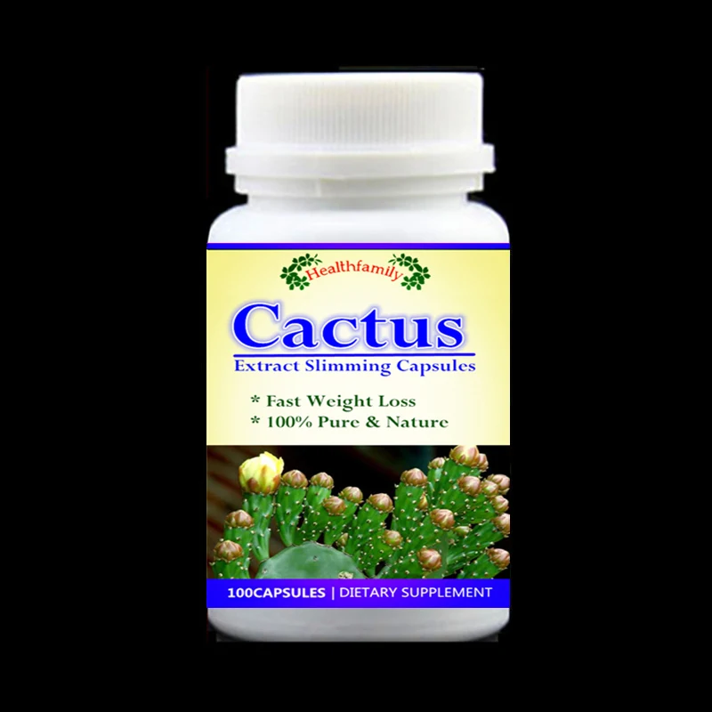 Natural Hoodia Cactus Extract Weight Loss Fat Burner,Burns Fats,Hoodia Gordonii,Healthy Digestive - 100pieces/bottle