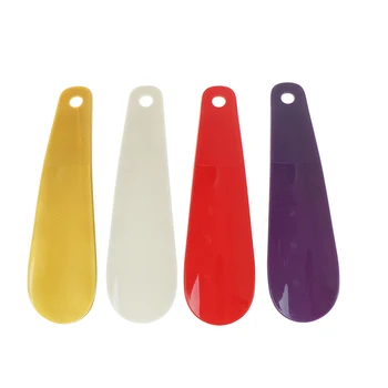 

shoe Horns Professional Black Plastick Shoe Horn Spoon Shape Shoehorn Shoe Lifter Flexible Sturdy Slip 5Colors 16cm