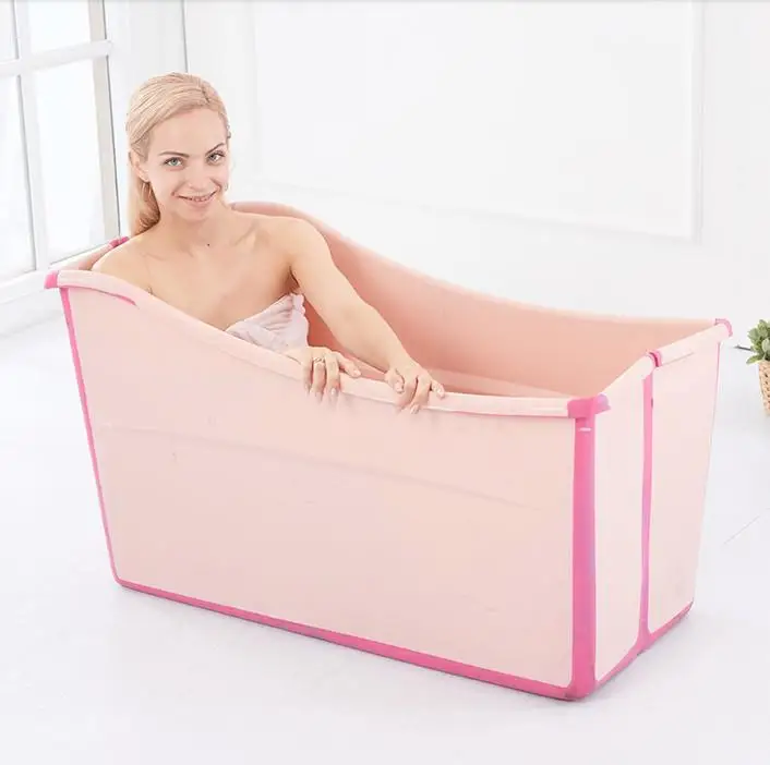 Складная пластиковая бочка для ванны для взрослых и детей - Цвет: style 1