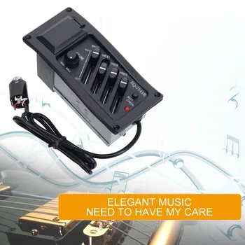 

EQ-7545R Acoustic Guitar Pickup Guitar Preamp Amplifier Pickup 6.5mm Jack Output Electric Box Guitar Accessory drop shipping