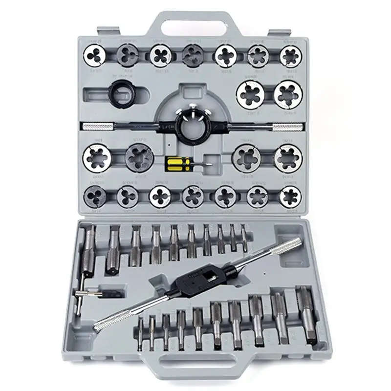 

WINOMO 45 in 1 Tap and Die Set Wrench Kit Metric Repair Tool for Tapping Cutting Threading