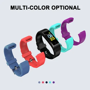 

Bluetooth Smart Bracelet Watch Heart Rate Blood Pressure Monitor Sport Tracking HJ55