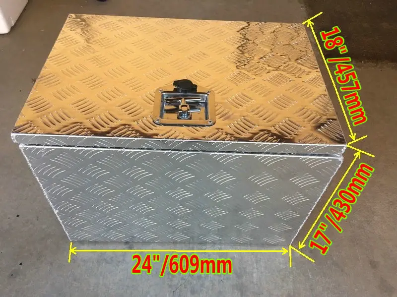 1,2 мм 1,5 мм алюминиевая контрольная пластина пикапа под плоскую кровать Кемпер ящик для инструментов прицеп ATV RV днище для хранения+ T-Lock 5" 36" - Цвет: 609mmx430mmx457mm