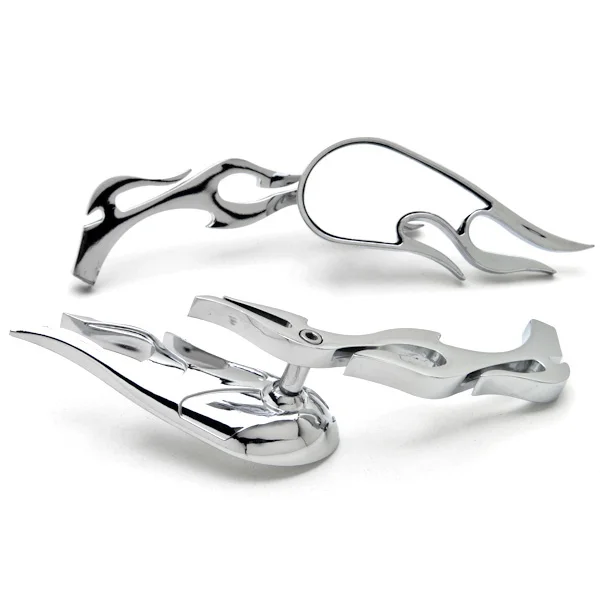 Brand new Flame Custom Black Mirrors For Zuma Morphous Razz Champ 50 125 100