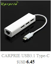 CARPRIE MotherLander 7 портов светодиодный USB 2,0 адаптер концентратор включения/выключения питания для портативных ПК BK Jan16