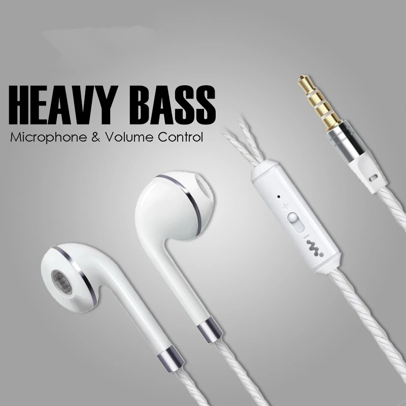 Headset Bass Earbuds Stereo Headphone 
